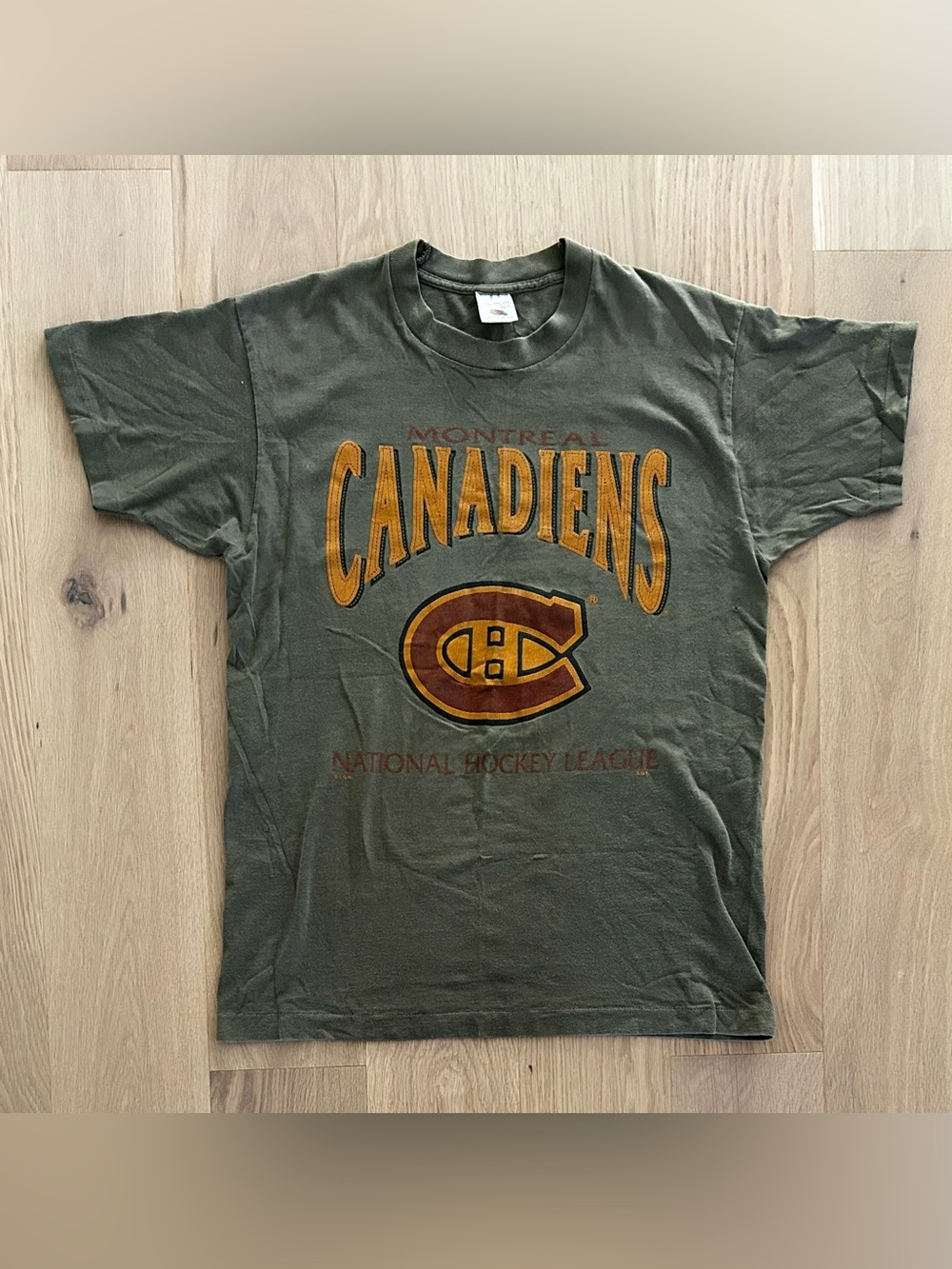 Vintage 90s Montreal Canadiens CGW Sportswear Single Stitch T-Shirt